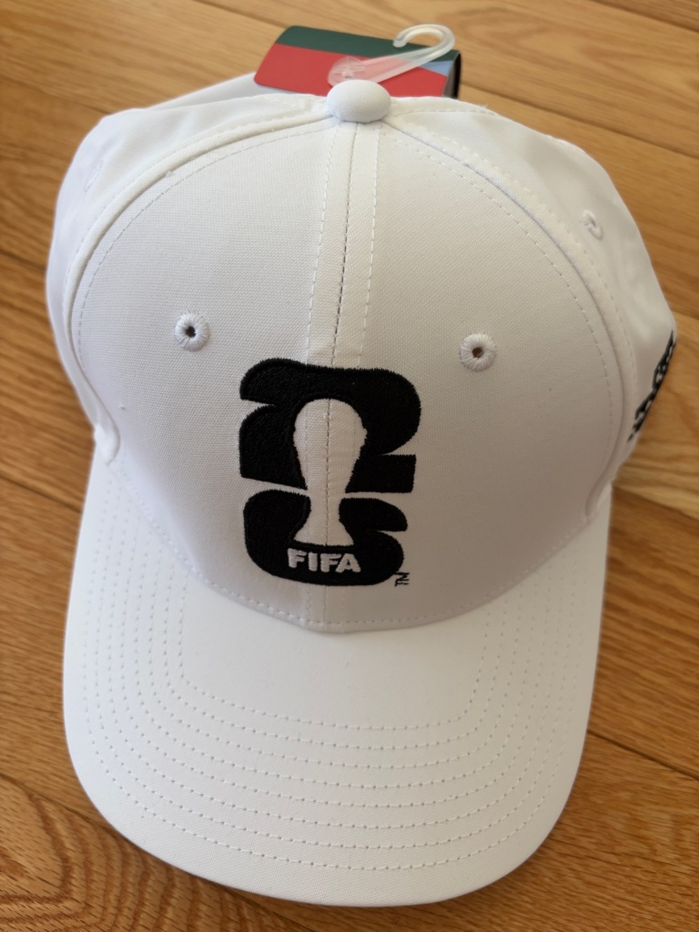 FIFA White Baseball Cap with Black Logo